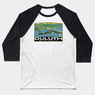 Vintage Style Duluth Decal Baseball T-Shirt